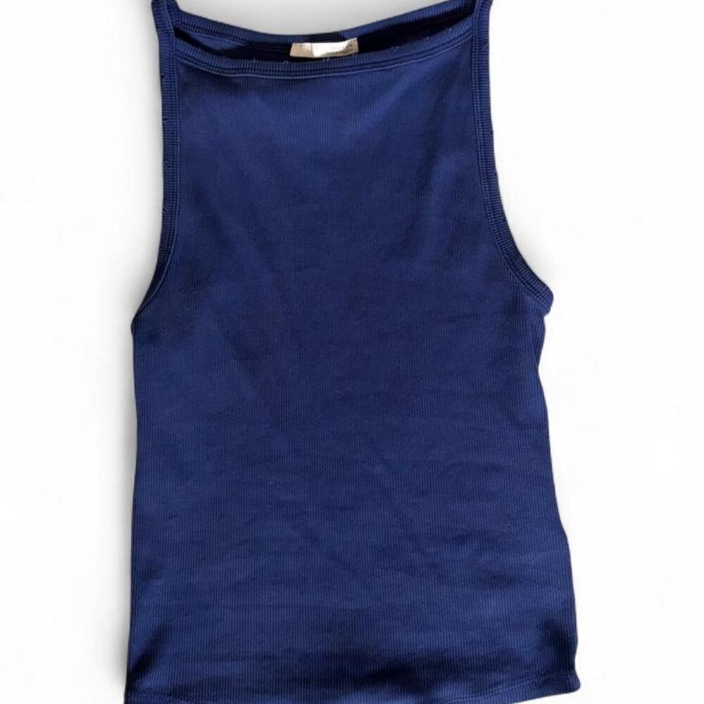 Zara Women's Navy and Blue Vest
